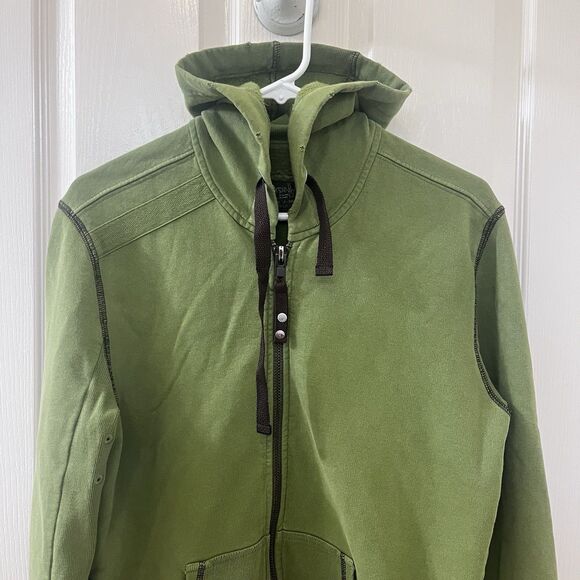 Energie B Corps 45 by Sixty Green Full Zip Hoodie Distressed Women's Size Small - Picture 2 of 16